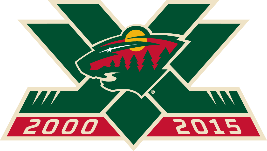 Minnesota Wild 2015 Anniversary Logo t shirts iron on transfers